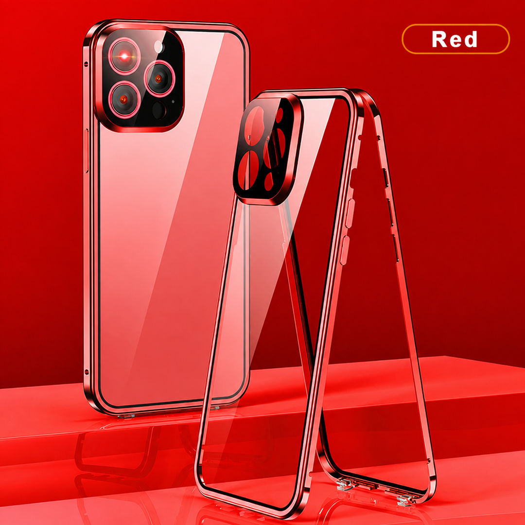 Coque magnétique anti-espion pour iPhone, protection d'écran confidentialité et résistance aux chocs, sécurité assurée.