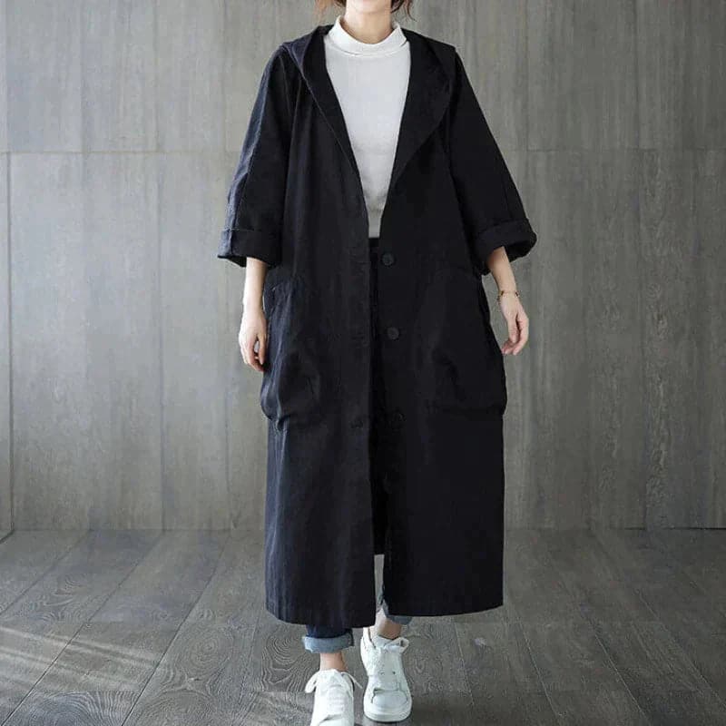 Eva - Oversized trenchcoat med store sidelommer