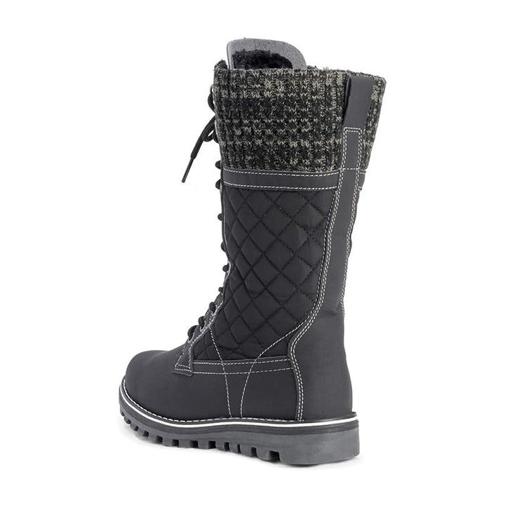 Bottes chaudes et douillettes pour femmes, style mode, idéales pour affronter l'hiver avec confort.