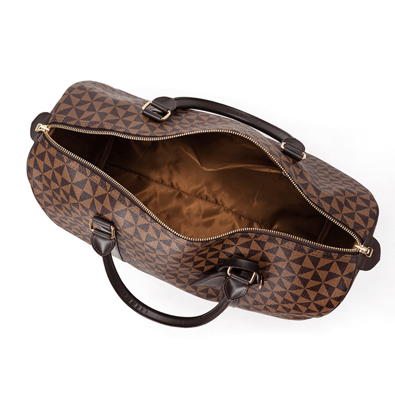 Grand sac de voyage en cuir véritable durable pour homme, idéal pour tous les déplacements.