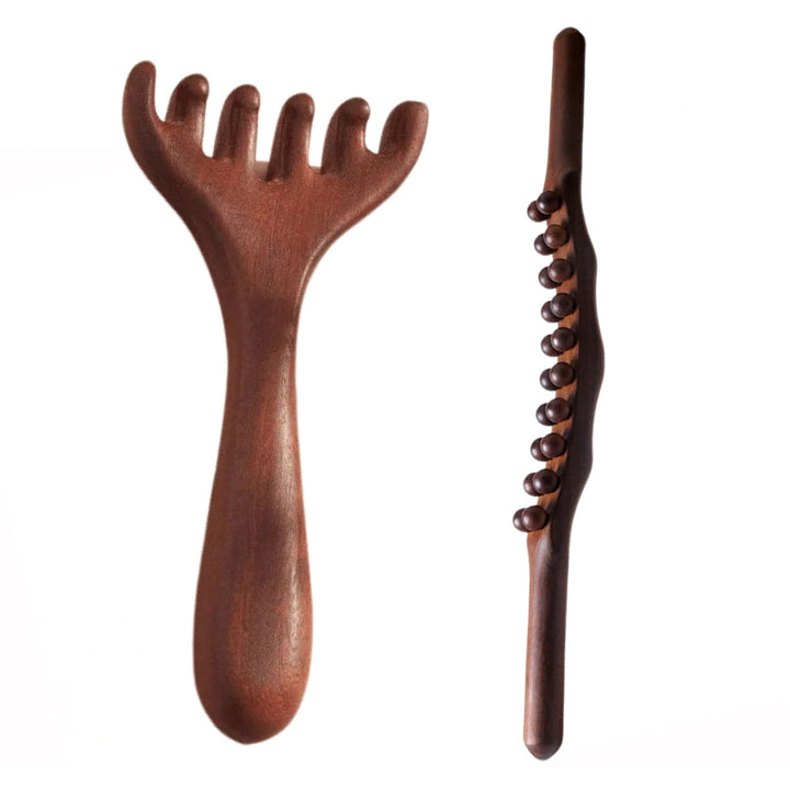 Peigne de massage anti-stress pour une détente optimale des points méridiens et crâniens.