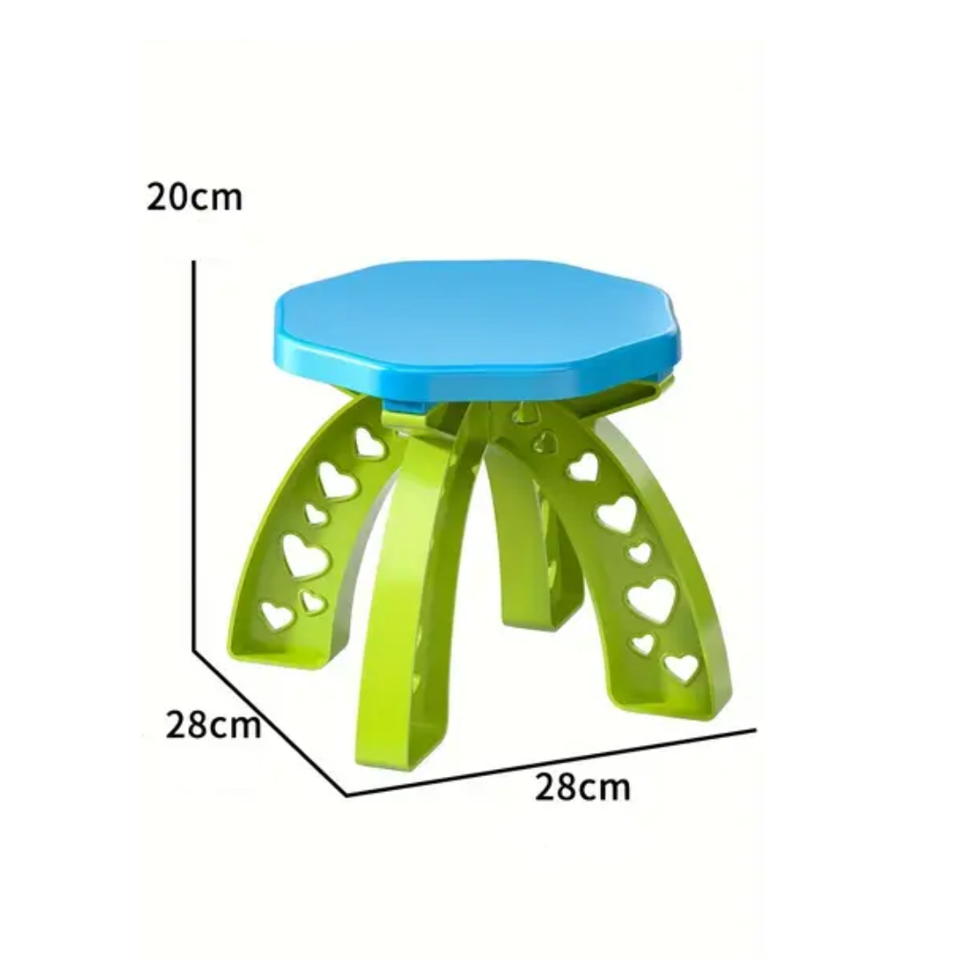 Table d'activités pour enfants, 3 niveaux, avec compartiments pour sable et eau, parfaite pour jeux d'été en plein air.