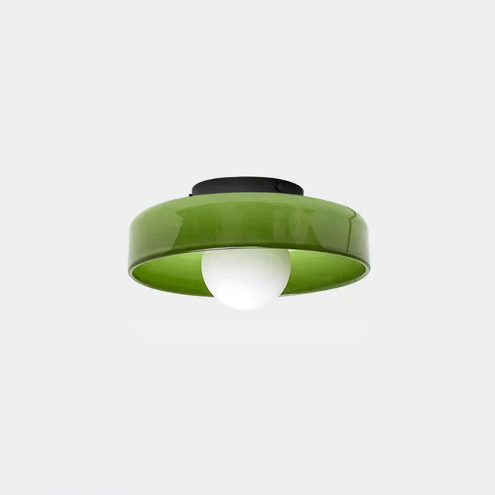 Lampe de plafond LED ronde, décoration contemporaine et éclairage optimal.