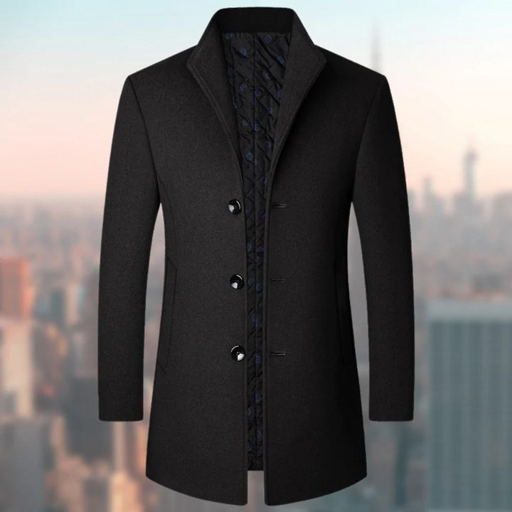 Manteau Alex homme, veste longue chaude pour l'hiver. Idéal pour un look élégant, décontracté ou formel.