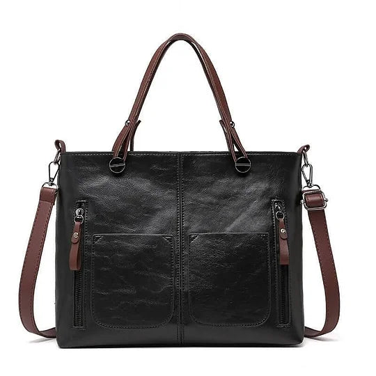Sac à main chic en cuir PU pour femme, bandoulière polyvalente, disponible en plusieurs couleurs.