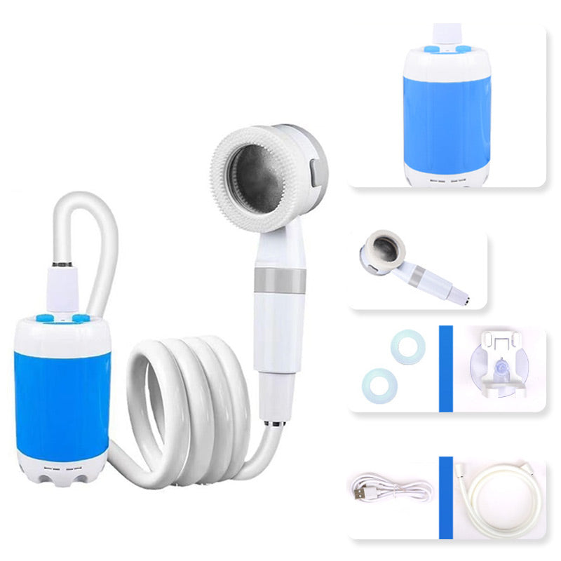 Maintien de l'hygiène en plein air avec ce kit de douche portable essentiel pour camping et randonnée.