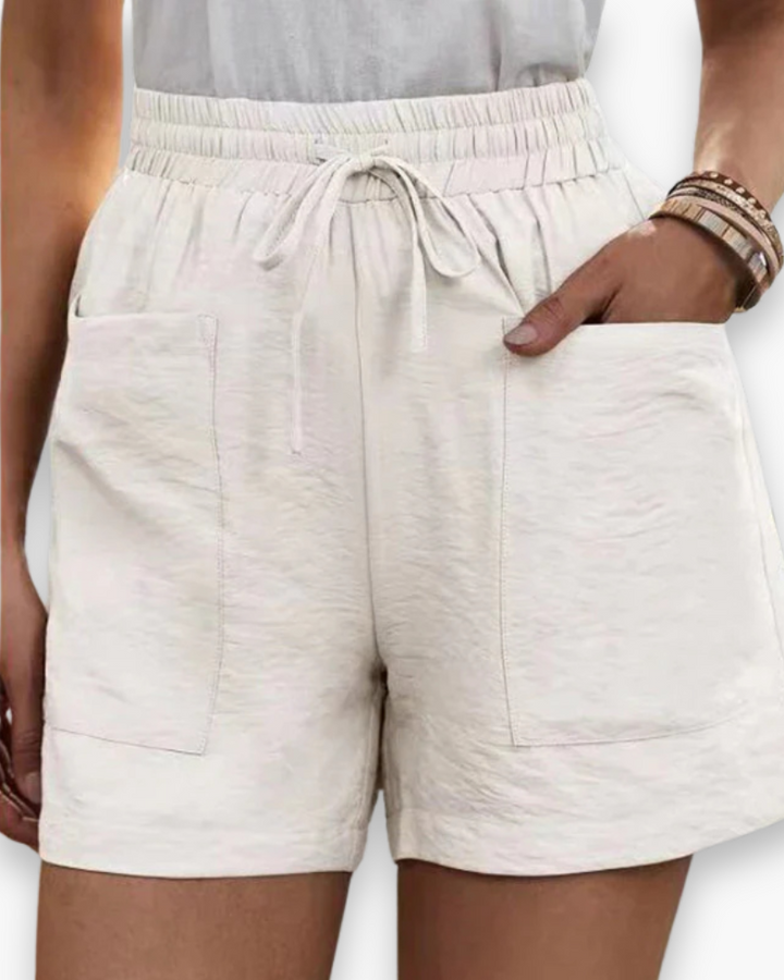Short femme décontracté et confortable, idéal pour la plage, l'été et les vacances.