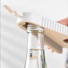 Ouvre-boîtes manuel GripOpener jaune, polyvalent et facile pour ouvrir bocaux et bouteilles en cuisine.