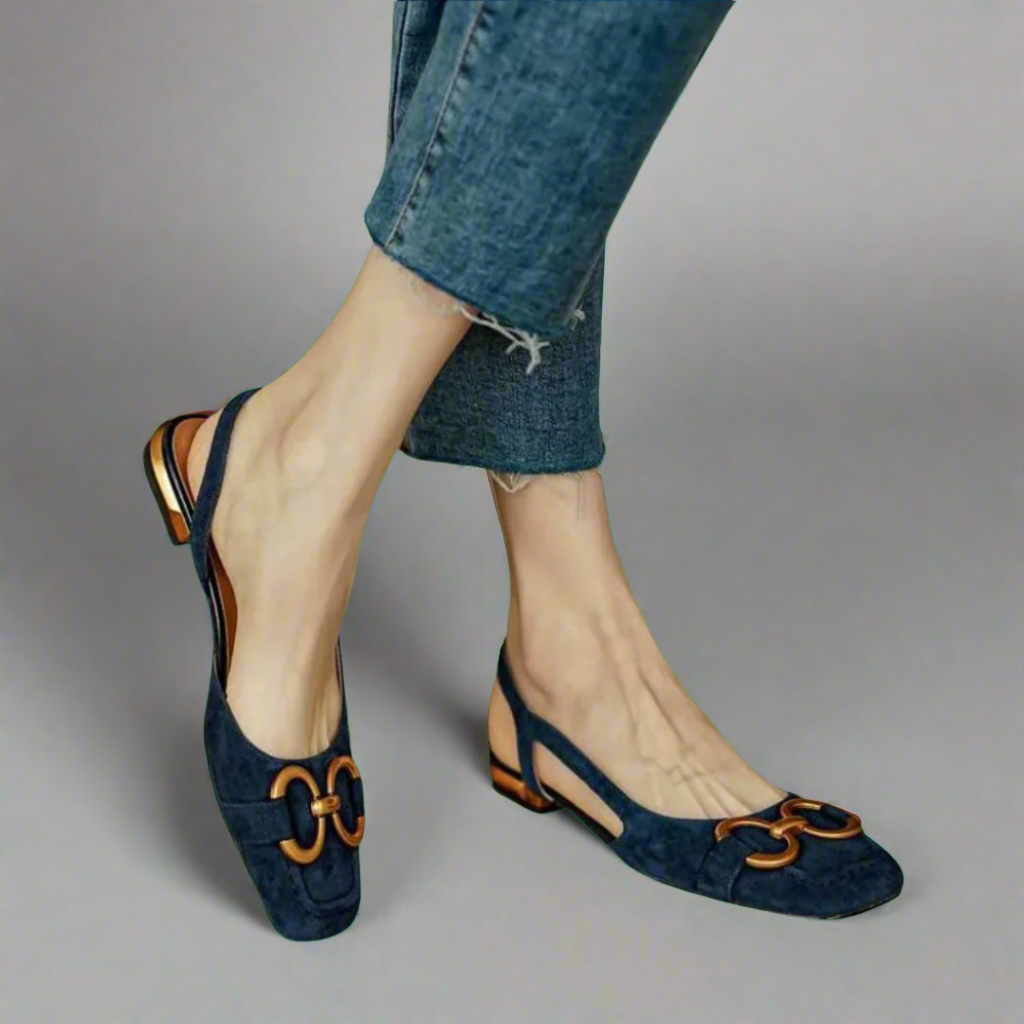 Sandales chic à talon bloc pour femmes, style élégant et confort orthopédique pour le printemps et l'été.