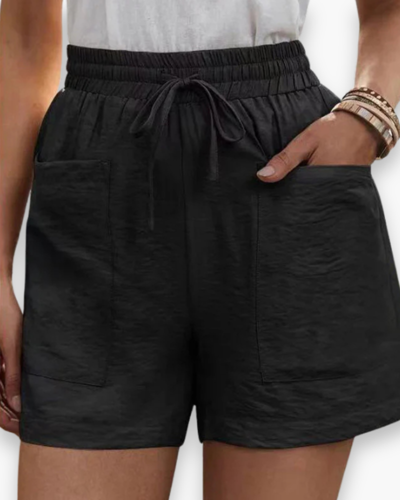 Short femme style estival, ultra confortable pour les loisirs, l'été et les journées décontractées.
