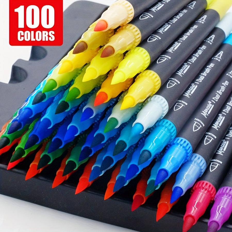 Quelques marqueurs double pointe, couleurs vives. Feutres de qualité pour dessin, coloriage et projets créatifs.