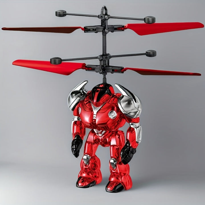 Jouet hélicoptère mecha transformable pour enfant, robot volant dynamique.