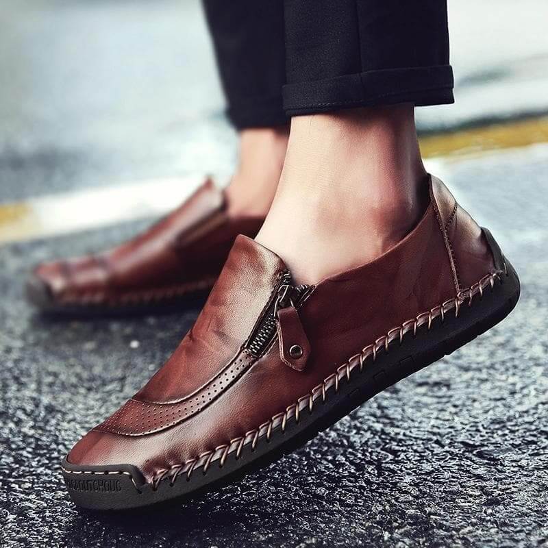 Herr Loafers: Läder, Slip-on, Bekväm