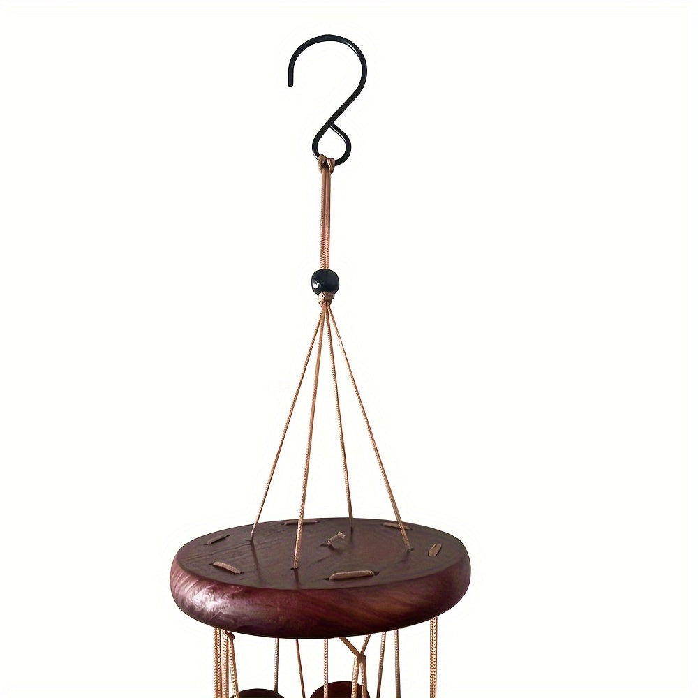 Mélodie douce: carillon en bambou fait main, parfait pour une ambiance relaxante et naturelle.