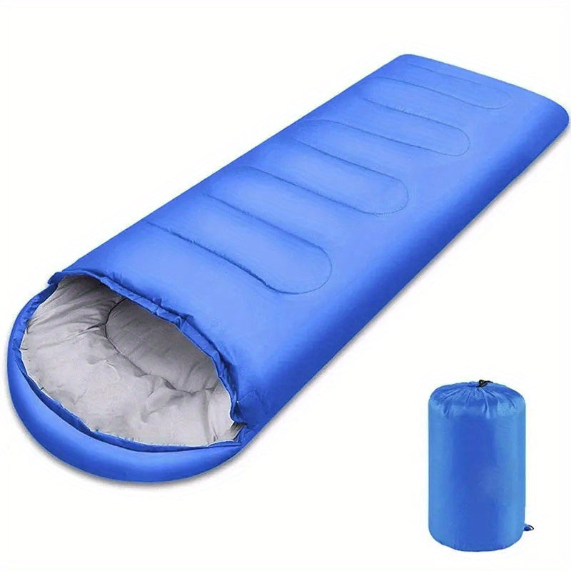Sac de couchage robuste pour aventures hivernales, avec capuche isolante pour le camping et la randonnée.