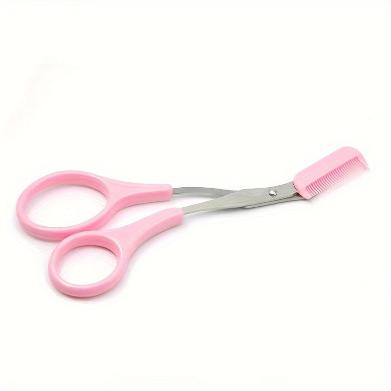 Précision optimale pour les sourcils : ciseaux professionnels avec peigne pour un entretien parfait.