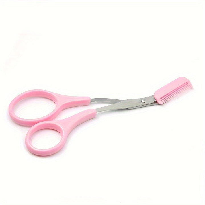 Précision optimale pour les sourcils : ciseaux professionnels avec peigne pour un entretien parfait.