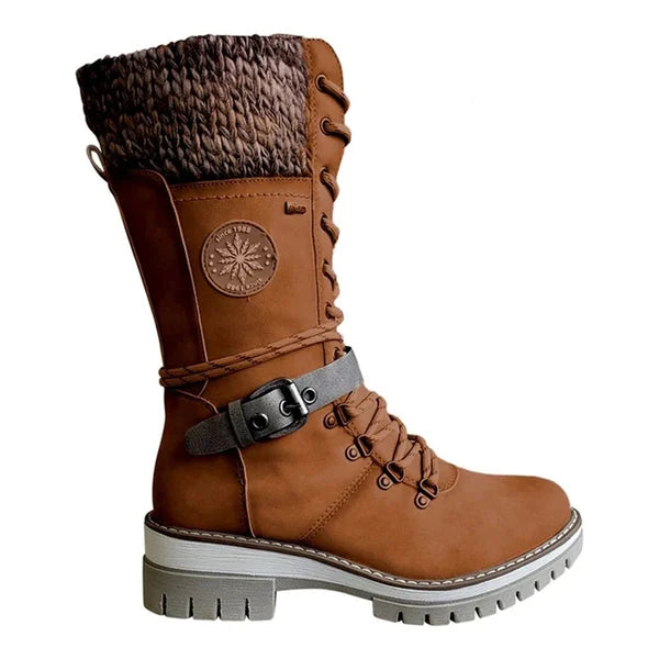 Bottes d'hiver élégantes pour femme, avec doublure chaude, parfaites pour un confort hivernal et un look mode.
