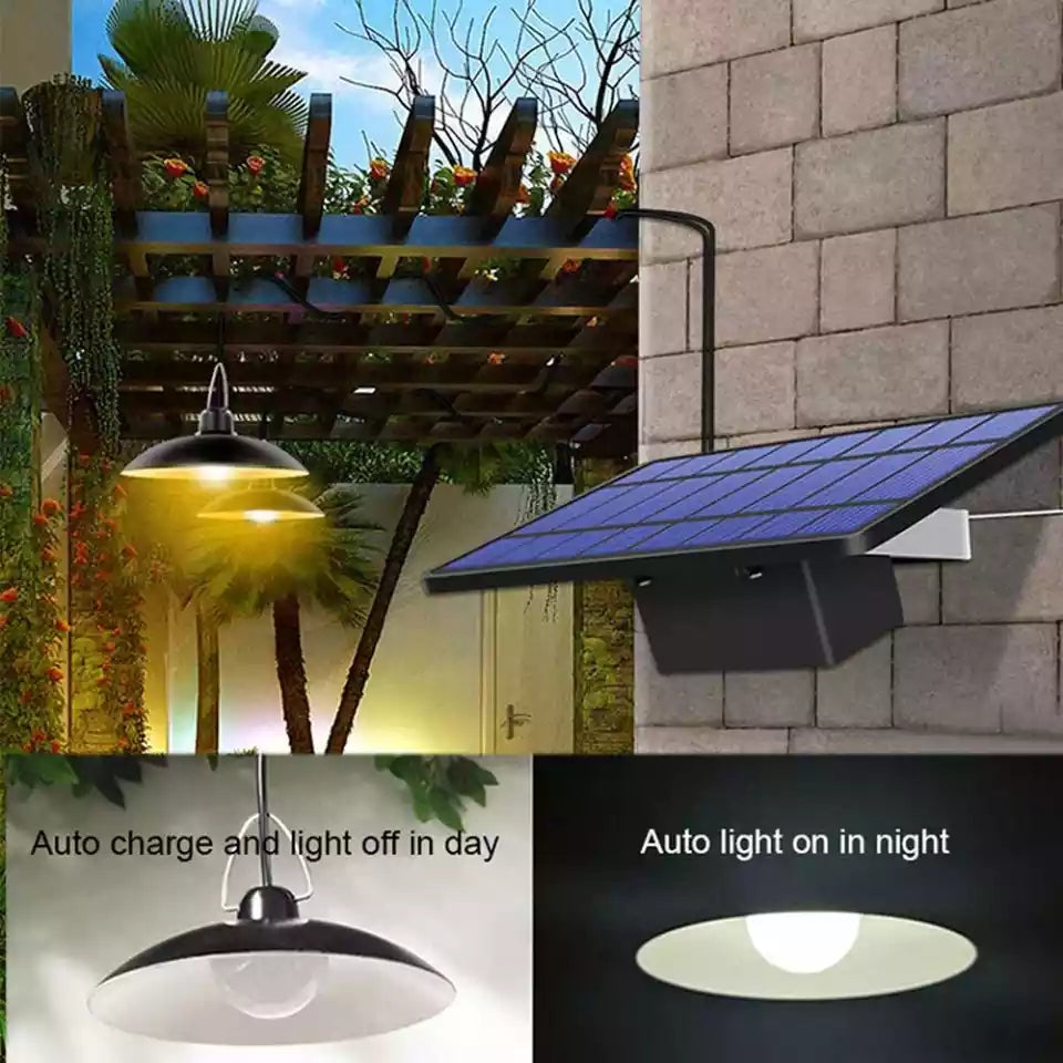 Système d'éclairage autonome LED solaire avec télécommande, pour intérieur ou extérieur, économie d'énergie.