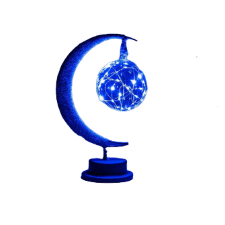 Lampe de chevet LED LunaSphere lune, lumière douce pour une ambiance relaxante et apaisante.