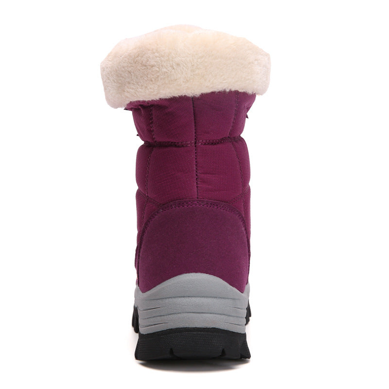 Bottes femmes imperméables et chaudes, antidérapantes, parfaites pour la neige et les journées froides d'hiver.