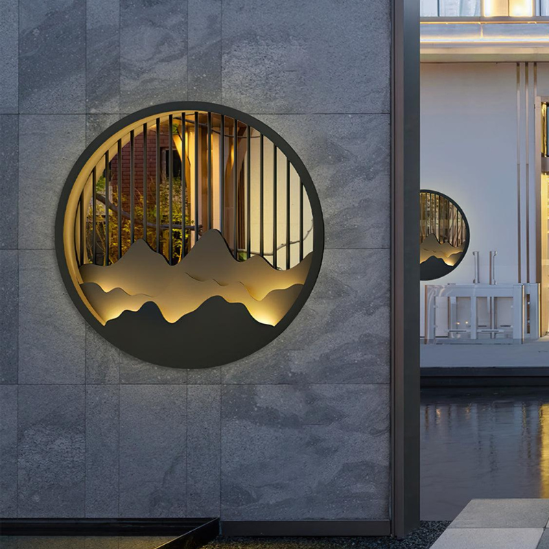 Applique murale LED de design, éclairage extérieur moderne pour sublimer votre jardin et entrée.