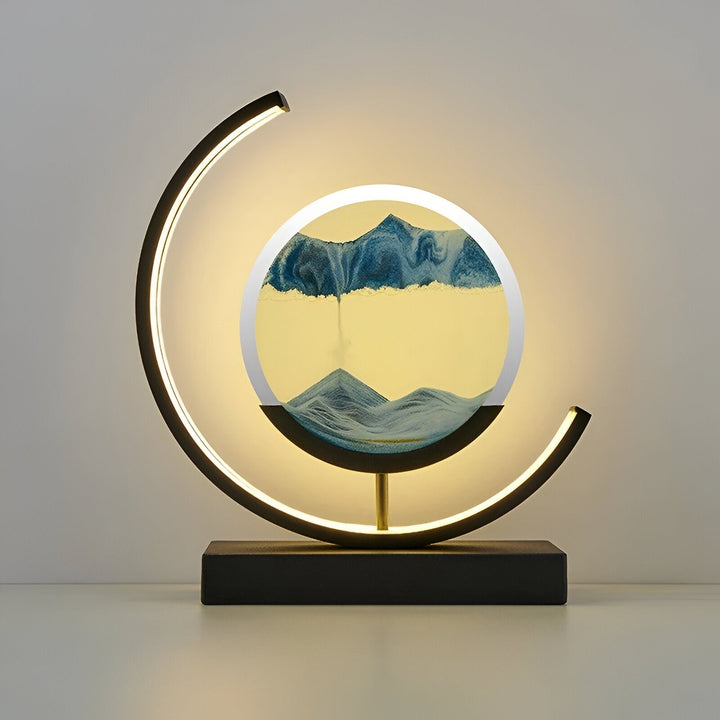 Lampe d'ambiance LumaSand LED, lumière dimmable et tableau de sable dynamique, contrôlable par app.