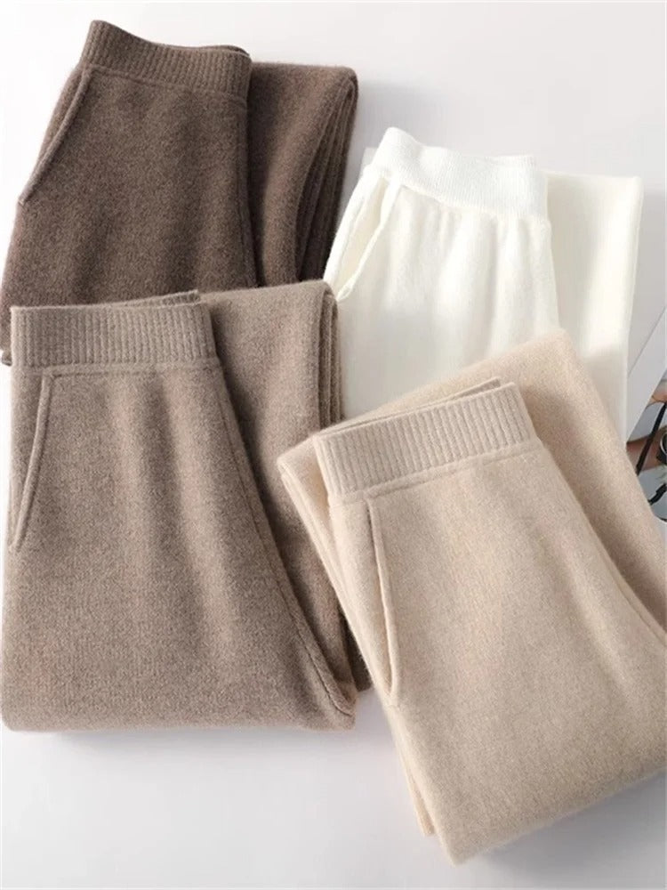 Pantalon taille haute polyvalent pour femmes, chic et décontracté, parfait pour la mode féminine.