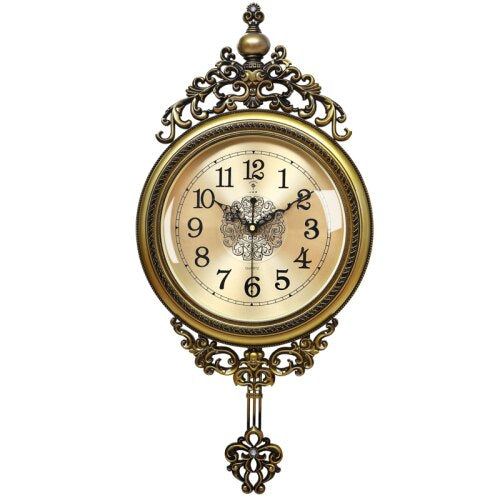 Superbe horloge murale décorative, pendule de luxe moderne pour un intérieur chic et raffiné.