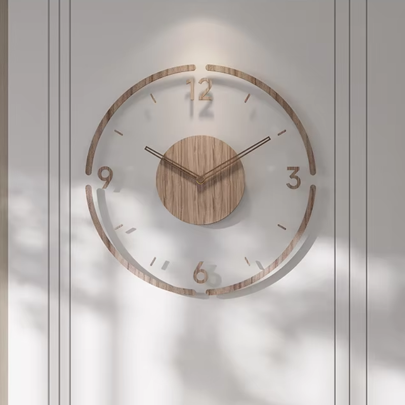 Décoration murale chic: horloge silencieuse LuxuraTime, design moderne, parfaite pour un intérieur élégant.
