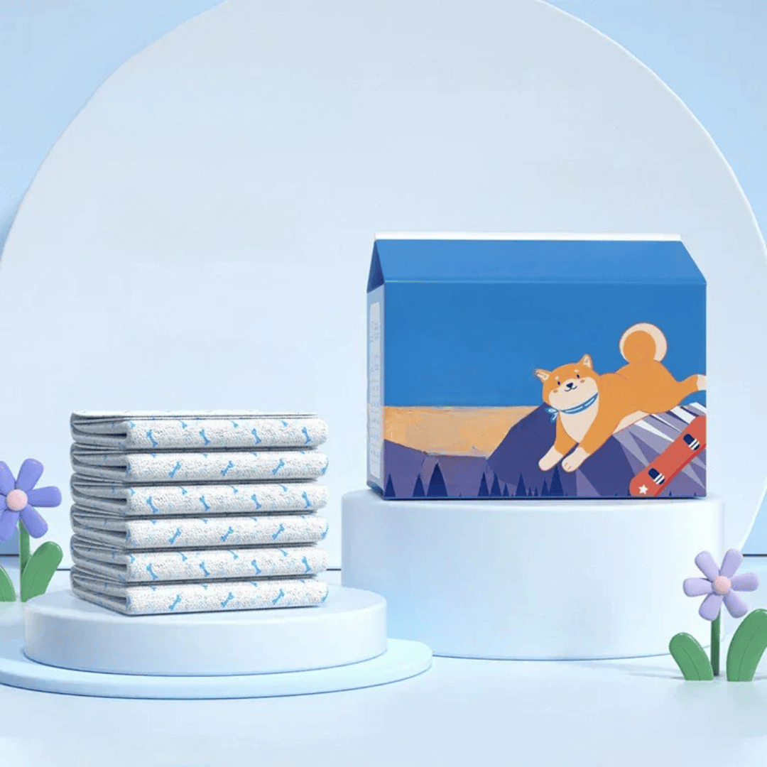 Couche chien jetable pour chienne en chaleur ou chien âgé, protection maximale contre les fuites, confort garanti.