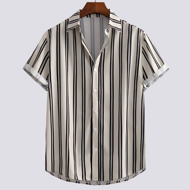 Chemise homme polyvalente à motif imprimé, parfaite pour un look casual décontracté ou une tenue élégante.
