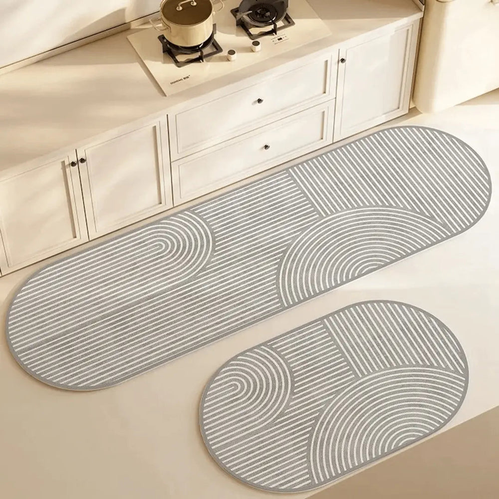 Tapis de cuisine antidérapant DryLane pour sécurité optimale sur les sols humides, idéal pour la maison.