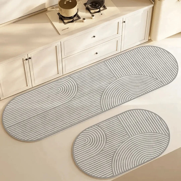 Tapis de cuisine antidérapant DryLane pour sécurité optimale sur les sols humides, idéal pour la maison.