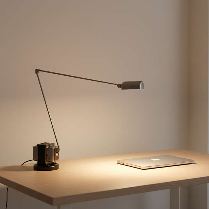 PivotLamp LED, lampe de bureau ajustable pour un éclairage de tâche optimal et confortable.