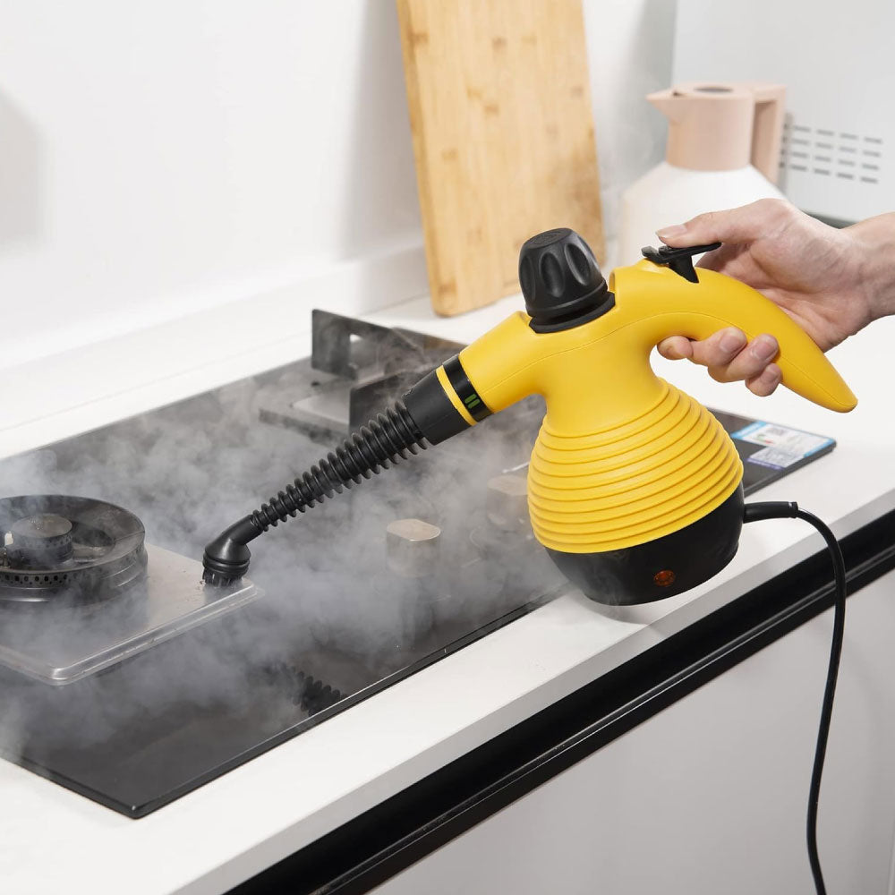Nettoyeur vapeur multisurface, nettoie sols et carrelages sans produits chimiques. Entretien ménager écologique.