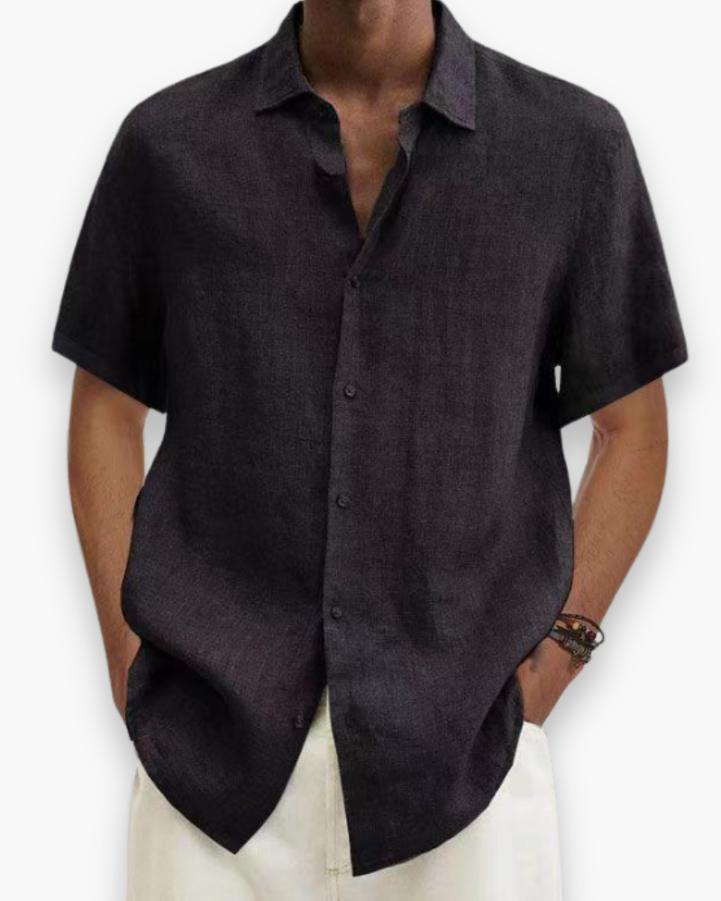 Chemise homme décontractée en tissu léger, parfaite pour l'été et le printemps. Confort et mode assurés.