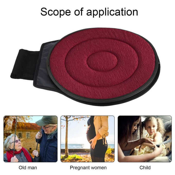 Améliorez mobilité et confort avec ce coussin rotatif 360° ergonomique. Idéal pour dos et articulations.