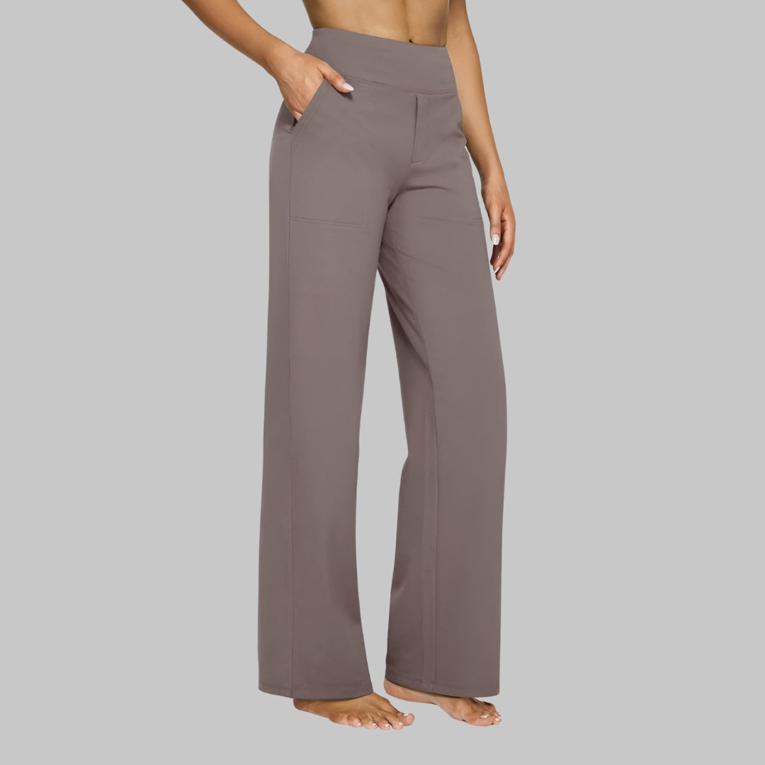 Vêtement féminin stretch noir, élégant et confortable, pour un style quotidien sans effort.