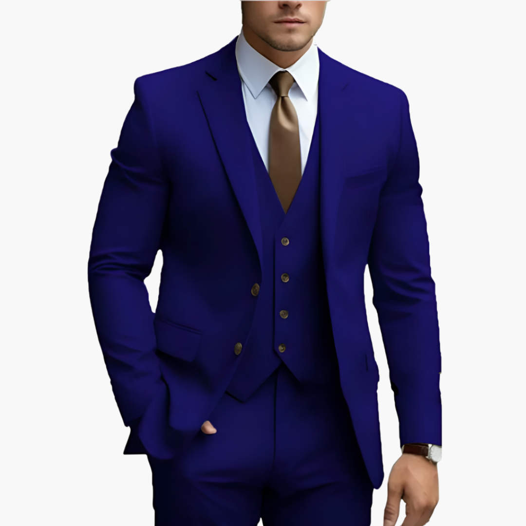Gilet de costume 3 pièces pour homme, ajoutant une touche de raffinement et d'élégance.