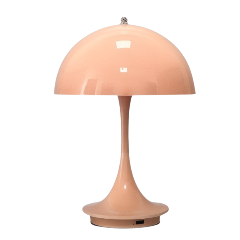 Lampe LED champignon de table, design élégant et contrôle tactile facile, lumière réglable.