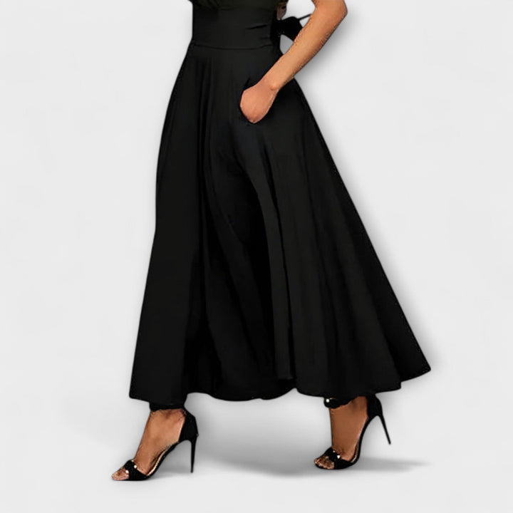 Jupe longue élégante pour femme, style chic et raffiné, parfaite pour toute occasion. Mode femme.