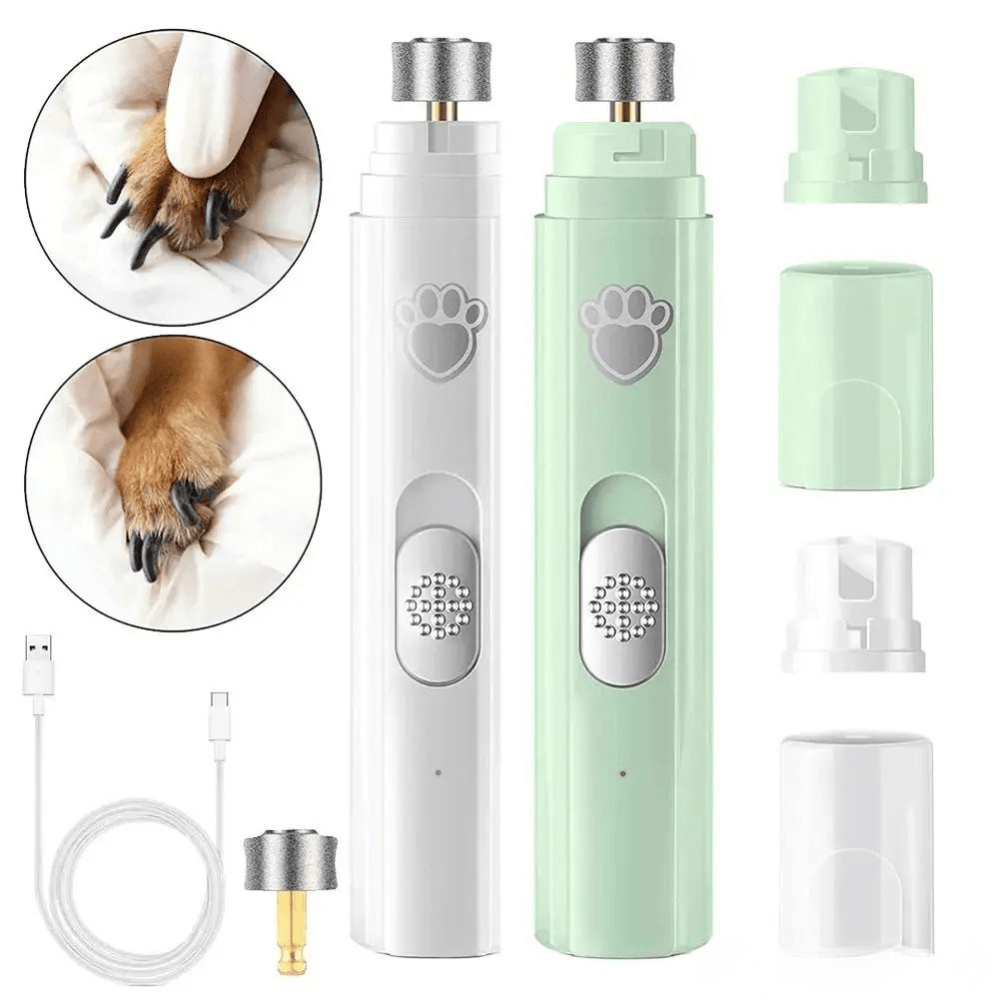 Lime à ongles électrique USB silencieuse pour chiens et chats. Outil de toilettage précis et efficace.