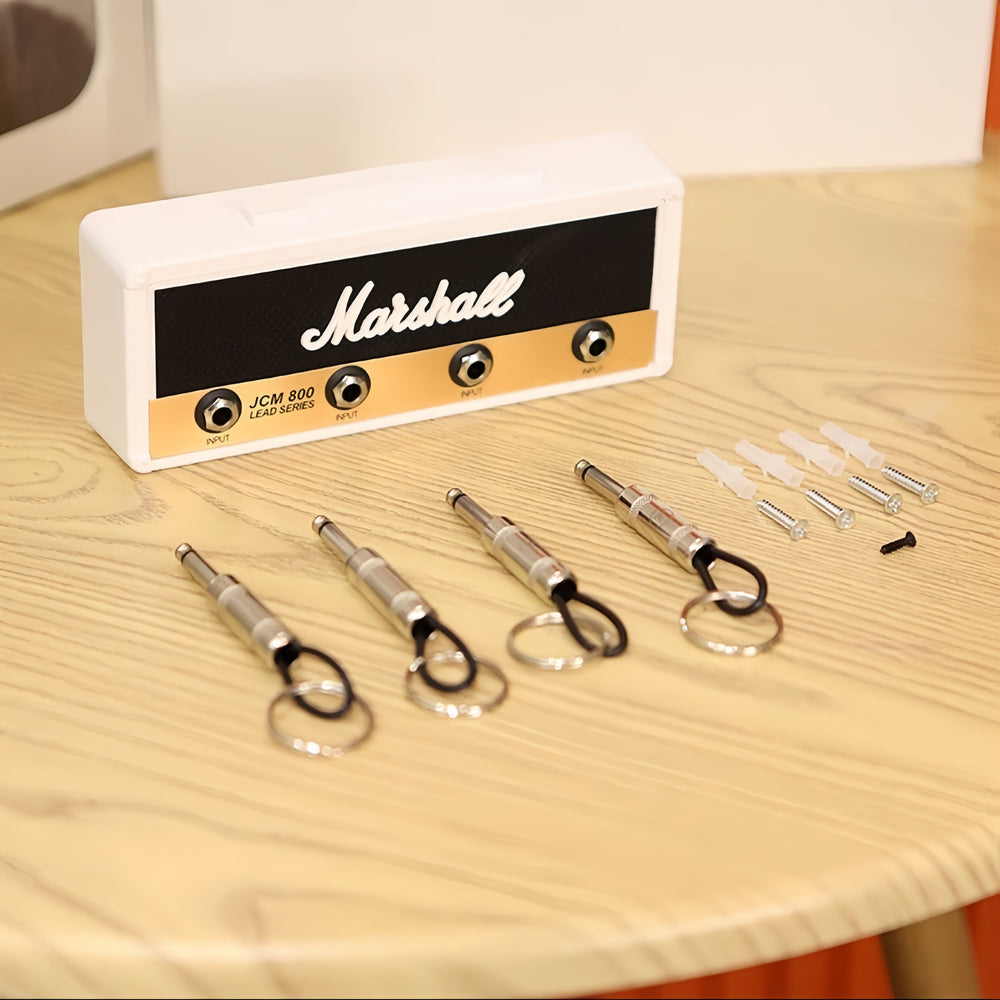 Cadeau original pour guitariste ou fan de rock: porte-clés mural musical design ampli de guitare.