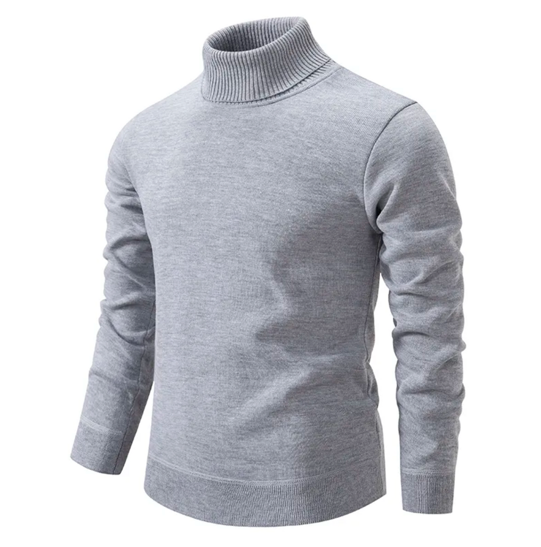 Pull col roulé confortable homme, coupe décontractée. Le haut parfait pour rester au chaud avec style cet hiver.