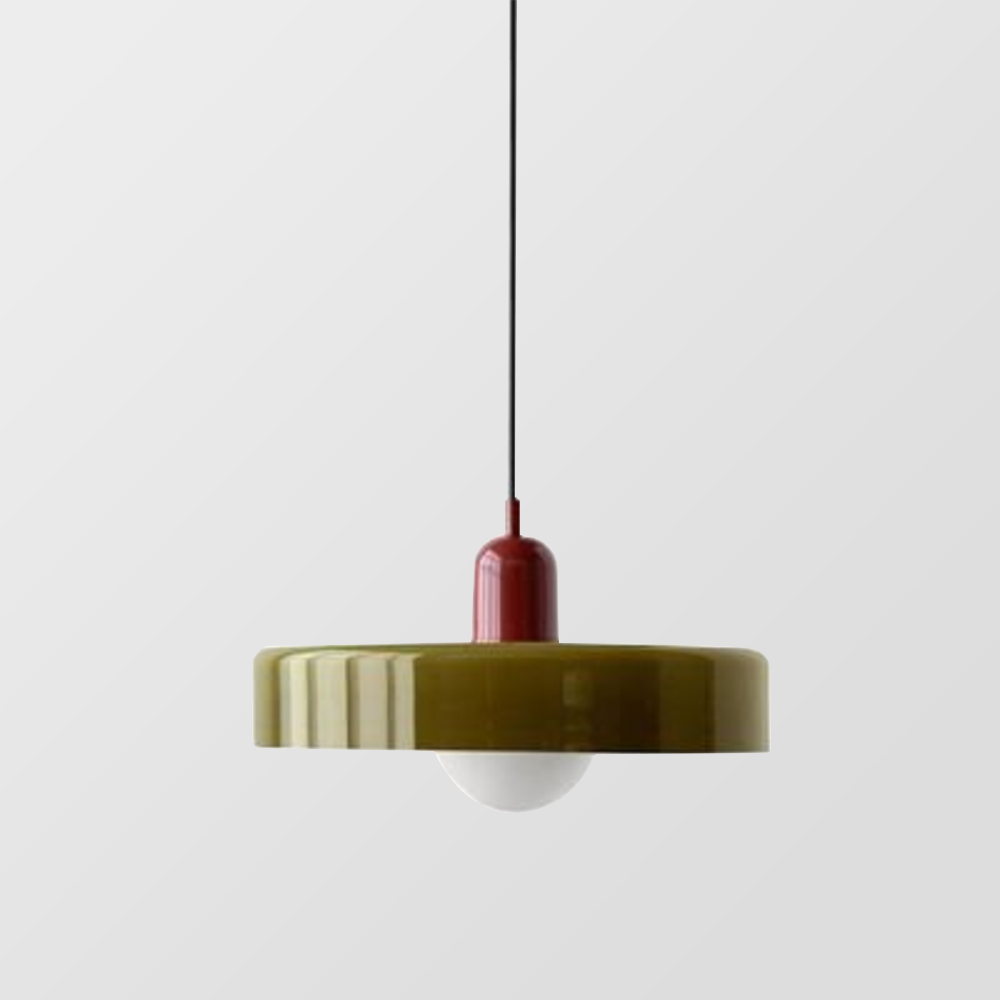 Suspension créative Bauhaus, verre teinté moderne, apporte style et lumière à votre maison.