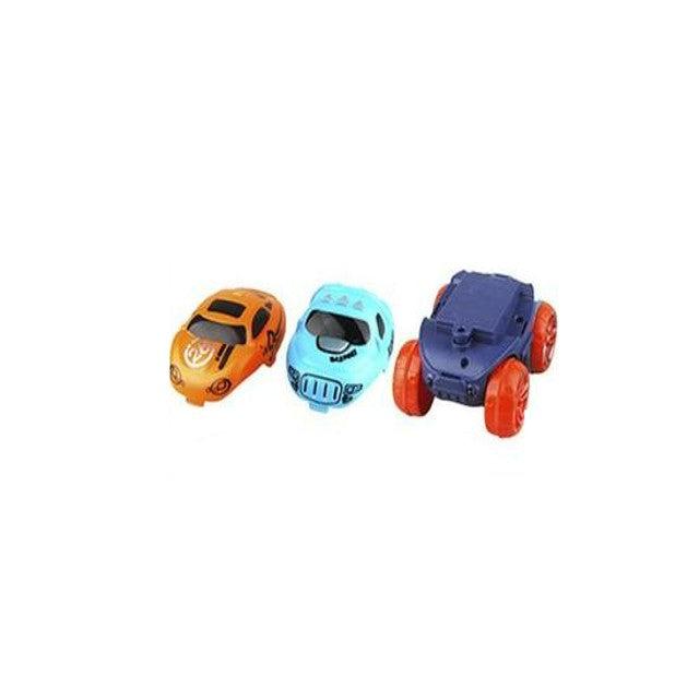 Ensemble jouet circuit magnétique : pièces de piste flexibles, voiture, et accessoires pour jeu créatif enfant.