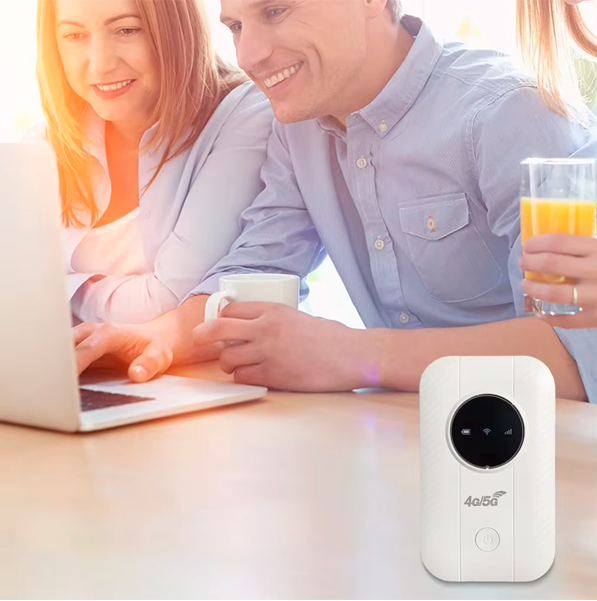 Clé internet mobile NetVoyage 5G, WiFi portable illimité. Accès rapide au réseau satellite et haut débit sans abonnement.