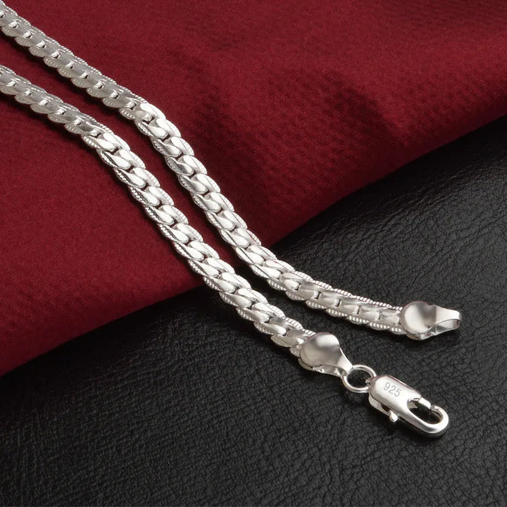 Collier chaîne en argent 925 pour femme, un bijou élégant parfait pour toute occasion, cadeau intemporel.