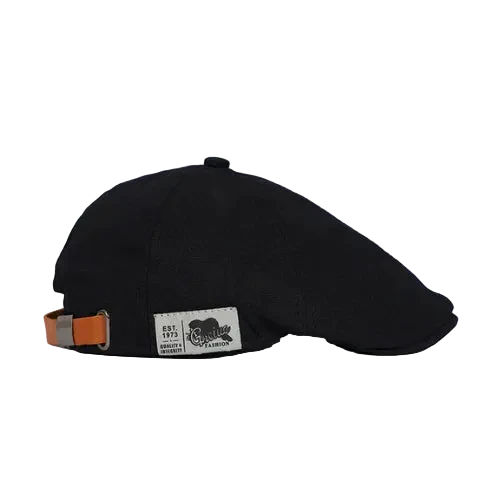 Accessoire de mode intemporel : béret homme en coton doux et ajustable.
